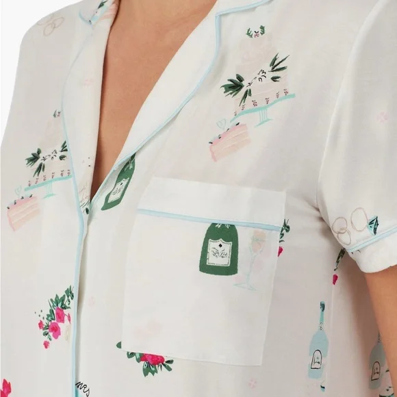 kate spade bridal wedding Pajamas Short set. - Picture 3 of 6